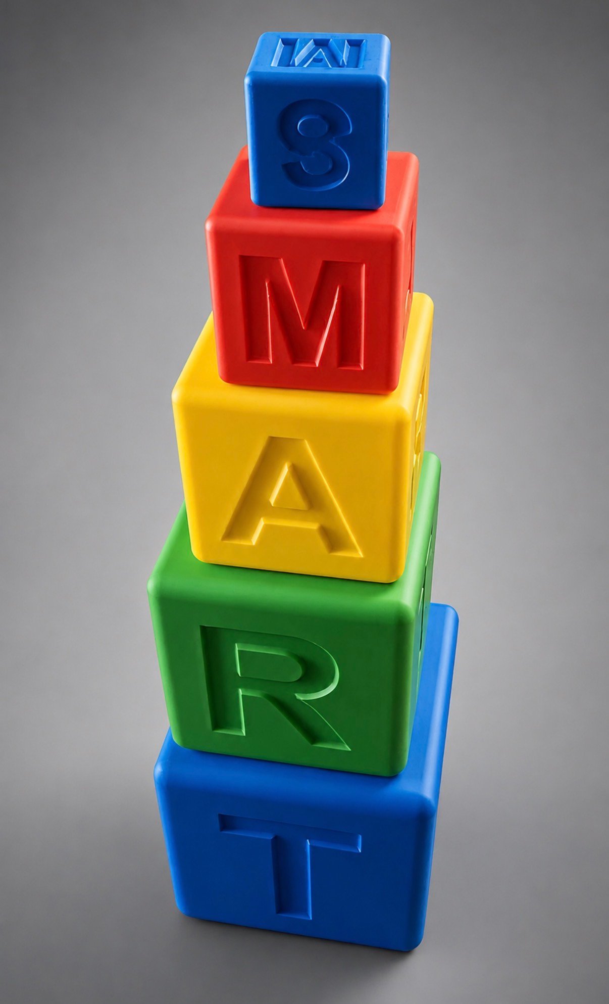 Stack of SMART lettered blocks